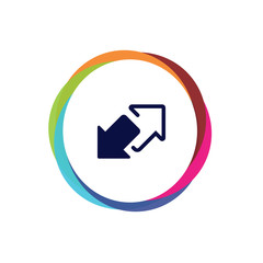 Abstract Multicolor App Button