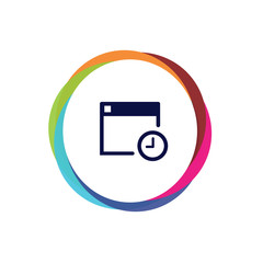 Abstract Multicolor App Button
