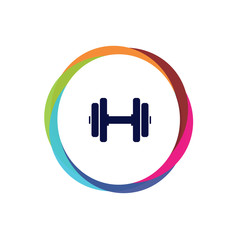 Abstract Multicolor App Button
