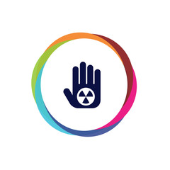 Abstract Multicolor App Button
