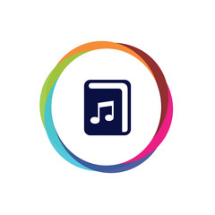 Abstract Multicolor App Button