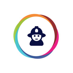 Abstract Multicolor App Button