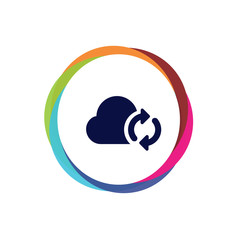 Obraz premium Abstract Multicolor App Button