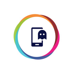 Obraz premium Abstract Multicolor App Button