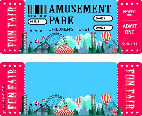 ticket-amusement-park-stock-image-and-royalty-free-vector-files-on