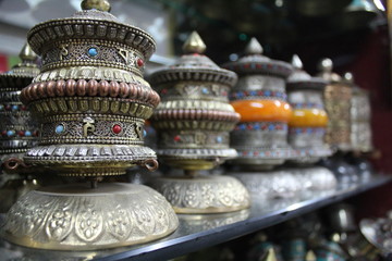 Modern Tibetan Buddhist Prayer Wheels 