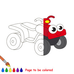 Machine. Half page to be colored.