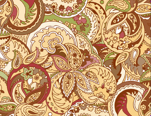 Abstract colored background from a variety of patterns.Vector