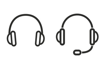 Headphone - vector icon.