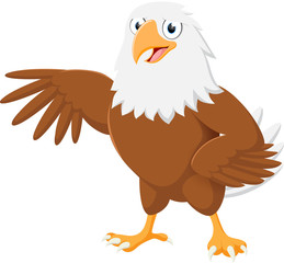 Cute eagle cartoon