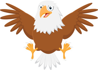 Cute eagle cartoon