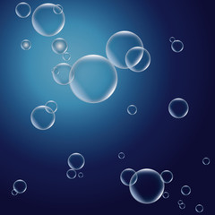 Vector background with bubbles