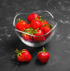 Fresh juicy strawberries