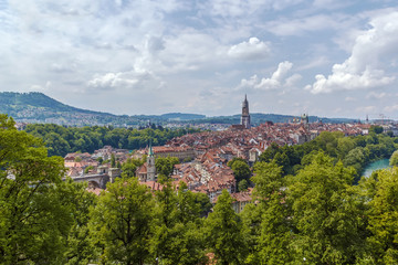 Fototapeta na wymiar View of Bern, Switzerland