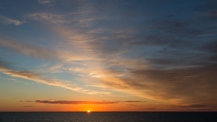 Fototapeta na wymiar Clouds over Sunset