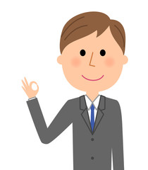 ビジネスマン　OK