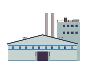 Modern Industrial Factory and Warehouse Logistic Building, Suitable for Diagrams, Infographics, Illustration, And Other Graphic Related Assets