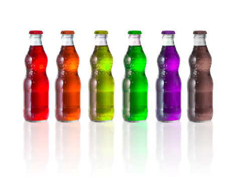 pop soda drink multi favor and colorful.