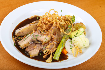 Czech cuisine - roasted pork
