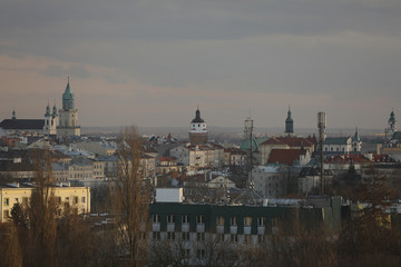 Panorama of old town in City of Lublin, Poland
 - obrazy, fototapety, plakaty