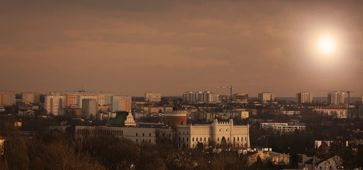 Panorama of old town in City of Lublin, Poland
