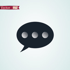 chat icon vector illustration