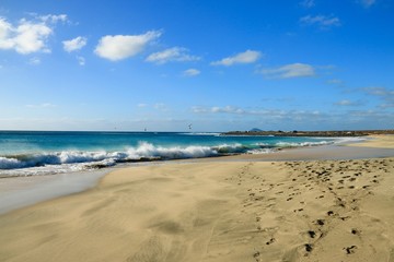   beach Santa Maria, Sal Island , CAPE VERDE















