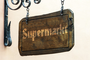 Schild 122 - Supermarkt