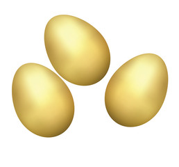 holiday  golden eggs vector image