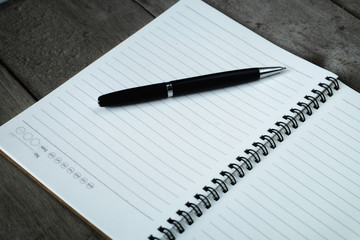 Top view, Education concept, Equipment and supplies for work on old wood background.