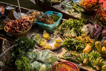 floating market at Thailand