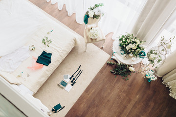 Room in wedding preparation process