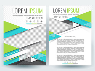 Abstract vector modern/ flyer design / brochure design template / annual report /booklet / corporate identity template /in an A4 page