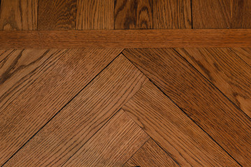 close-up of a wood parquet / the texture of a wood parquet