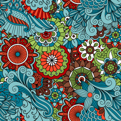 Colorful floral ethnic pattern