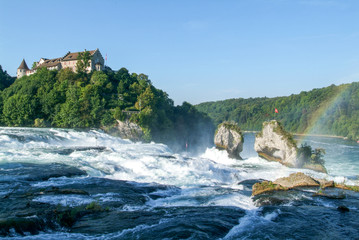 Fototapeta premium The Rhine waterfalls at Neuhausen