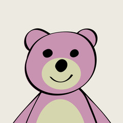 Obraz premium Bear Funny cartoon animal toy. 