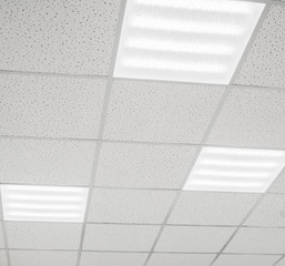 Modern ceiling with LED lamps