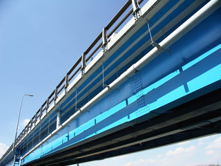青空と流山橋