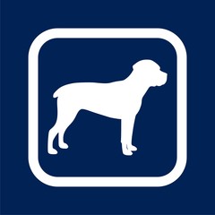 Dog icon vector silhouette - Illustration