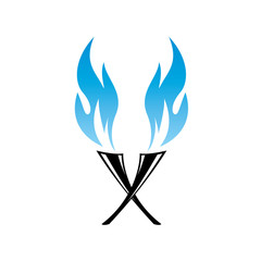 fire vector logo