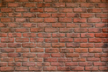 Fototapeta premium texture of decorative red brick wall pattern