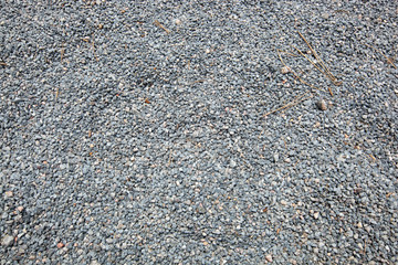 Close-up of fine gravel pile