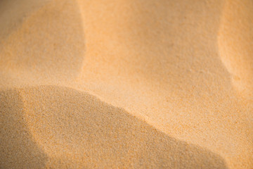 texture of  sand pattern on a beach in summer