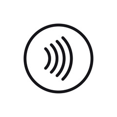 Tap to pay concept - vector sign. Contactless payment icon.