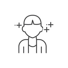 Obraz premium Man, human avatars icon