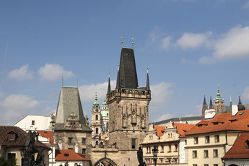 Fototapeta na wymiar The buildings of Prague