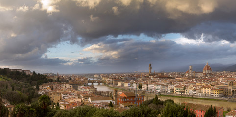 Fototapeta na wymiar Panoramica di Firenze
