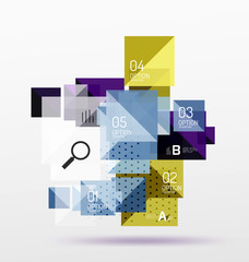 Vector square abstract background