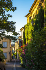 Traveling in the village of Menerbes Luberon Provence France